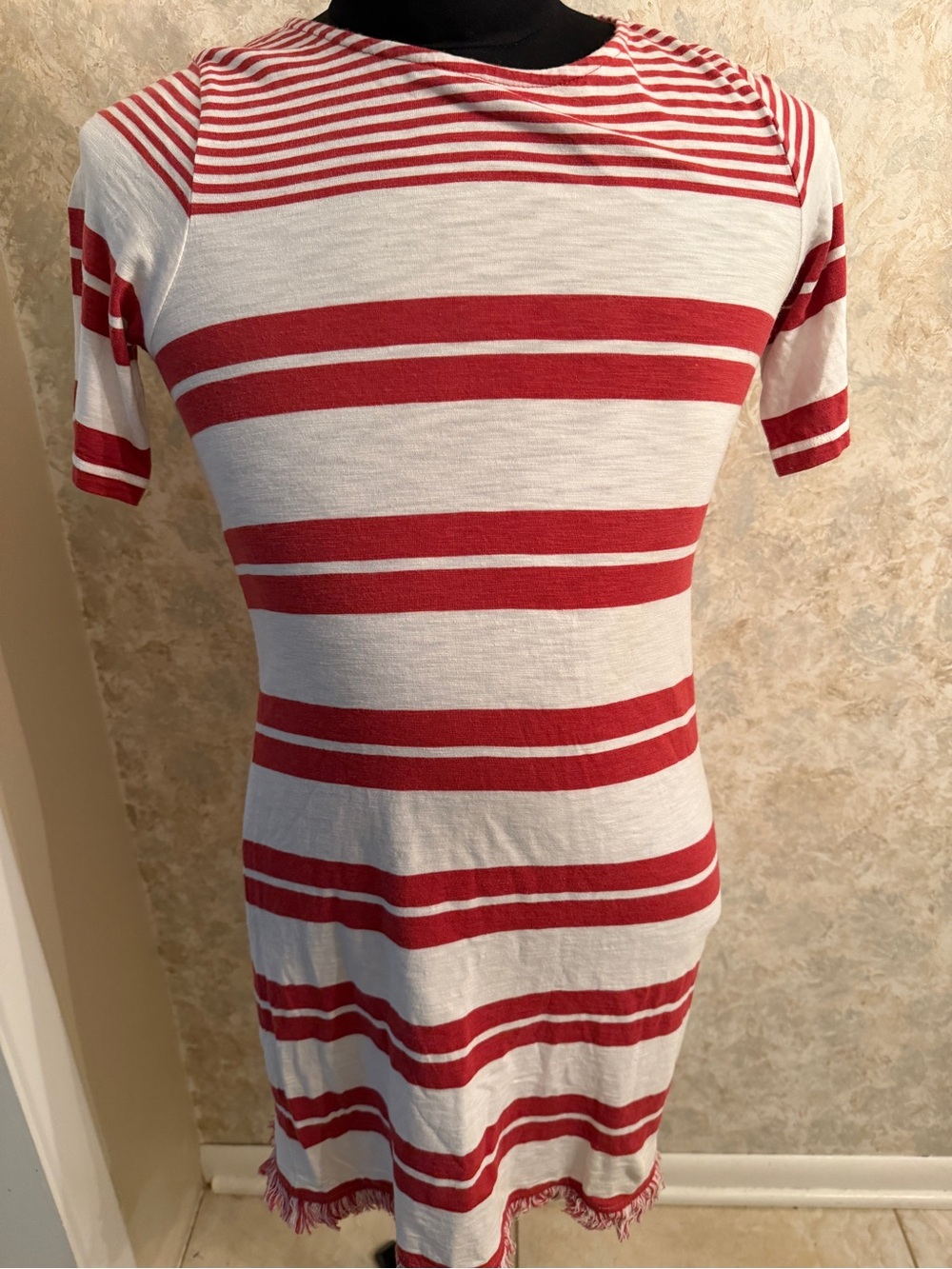 Dalia Women’s Red & White Striped dress